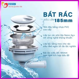 Chậu Rửa Bát 1 Hố Nobinox Arvo B180 | Kích thước 80x50cm 8
