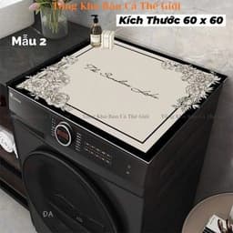 THẢM PHỦ MÁY GIẶT KÍCH THƯỚC 60×60CM – XINH XẮN, CHỐNG BẨN TIỆN DỤNG 2