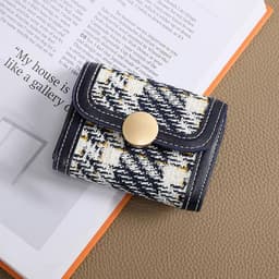 VÍ NỮ MINI DÁNG GẬP HỌA TIẾT TWEED – NHỎ GỌN, XINH XẮN, TIỆN DỤNG A214 6