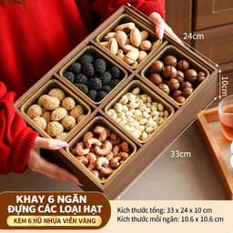 Khay Đựng Bánh Kẹo, Mứt Tết Sang Trọng Mẫu Mới 2027 Để Bàn Tiếp Khách 7
