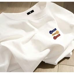 Áo thun nữ cổ tròn cotton 4 chiều mềm mại, thoáng mát, họa tiết chữ LUCKKY -thu98 1