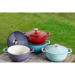 Nồi gang Oceno size 22cm phủ men gốm chống dính Teflon Bộ nồi gang đúc cao cấp 8