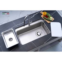 CHẬU RỬA BÁT 1 HỐ NOBINOX NOVA A382 | KÍCH THƯỚC 82 X 52 CM | HÀNG. CHÍNH HÃNG 5