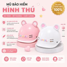 [ĐẠT CHUẨN AN TOÀN] Mũ Bảo Hiểm Cá Heo Nửa Đầu Nam Nữ Hot Trend Nhiều Màu Kèm Tai Gấu 4