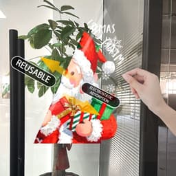 Decall dán trang trí noel, ngày giáng sinh, Thích hợp cho gia đình, quán cà phê, cửa hàng Trang trí 2