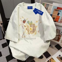 Áo Phông nữ Form rộng tay lỡ  chất cotton su-  sun time  mã tổng hợp M023 - thulinshop99 3