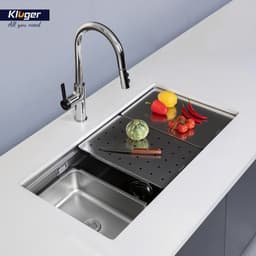 Chậu rửa bát Kluger KWU8161FS – S86 Plus, Chậu rửa bát âm toàn phân Kluger, kích thước 86x44,5cm. 2