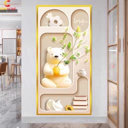Tranh 3D Decan Dán Tường CoriHome Trang Trí Nhà Cửa Sẵn Keo (kích thước 0.6m x 1.2m) 10