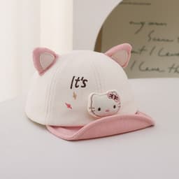 Bé Hoạt Hình Dễ Thương Động Vật Lắc Lông Cừu Màu Chặn Vịt Lưỡi Mũ Trẻ Em Thu Đông Ngoài Trời Tấm Che Nắng Mềm Viền Mũ Bóng Chày 9