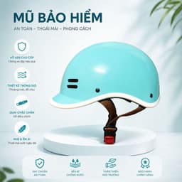 [ĐẠT CHUẨN AN TOÀN] Nón Bảo Hiểm Cá Heo Người Lớn Nam Nữ Nửa Đầu Thời Trang Dễ Thương 6
