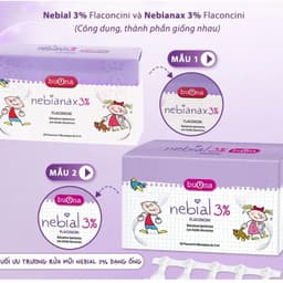 Buona  Nebianax 3% Flaconcini  (Hộp 20 Ống ) 3% giảm khô mũi, sung huyết mũi và làm loãngy> BUN BUN SHOP 3