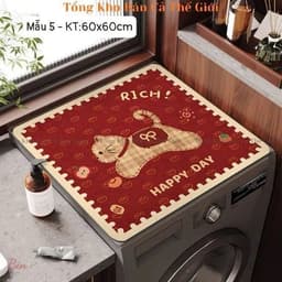 THẢM PHỦ MÁY GIẶT KÍCH THƯỚC 60×60CM – XINH XẮN, CHỐNG BẨN TIỆN DỤNG 7