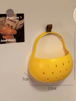 Giỏ Nhựa Hình Quả Lê Dán Tường Nhà Tắm - Khay nhựa đựng đồ đa năng dán tường xinh xắn hình quả lê dễ thương 7