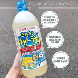 Dầu Ăn Hạt Cải Ajinomoto Sakuko Chai 1000g, Dầu Ăn Thực Vật Hữu Cơ tại shop Unmei Trading 5