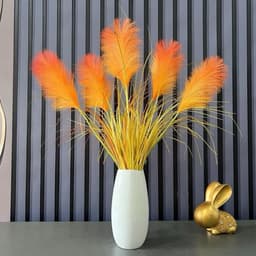 CÀNH LAU 5 BÔNG LỚN CAO 90CM DECOR SIÊU ĐẸP- HOA GIẢ TRANG TRÍ 8