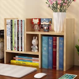 KỆ SÁCH ĐỂ BÀN NHỎ GỌN, KỆ TRANG TRÍ BẰNG GỖ, KỆ MINI TIỆN ÍCH BẰNG GỖ GIÁ RẺ CHO SINH VIÊN LUX21 5