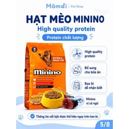 Hạt Minino Tuna Vị Cá Ngừ Cho Mèo | 1.3kg , Protein 28% & Taurine 6