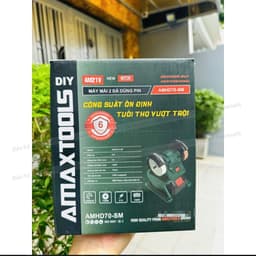 Máy mài 2 đá mini pin Amaxtools AMHD70-SM, Máy mài dao kéo mini đa năng 150W, Đá 70mm, Tốc độ 1500 vòng/phút 8