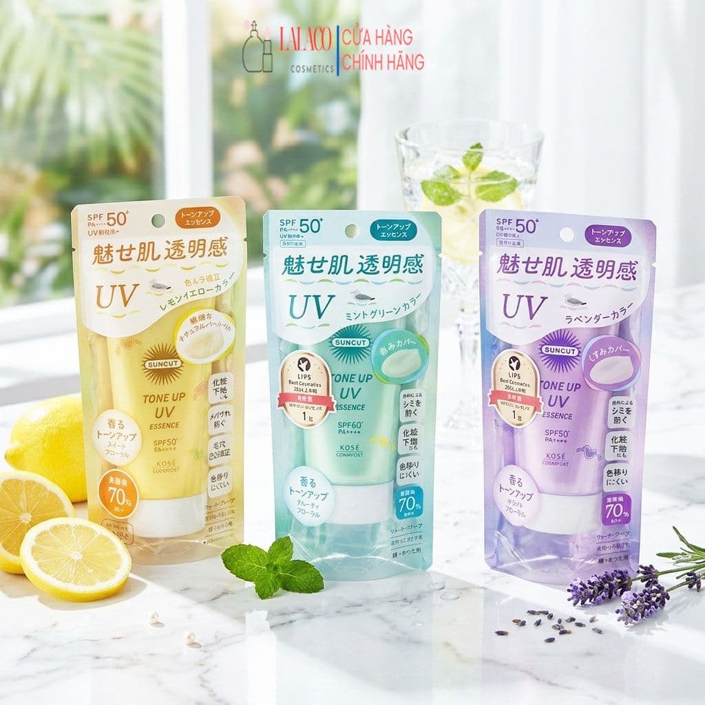 Tinh Chất Chống Nắng Nâng Tone Da Suncut Tone Up UV Essence SPF50+ PA++++ 80g (4 Loại)