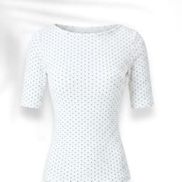 Áo Thun Nữ Chấm Bi Kiểu Tay Lửng Phong Cách Y2K A51601 7 - Sam botique 9
