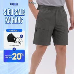 Quần Short Nam DGC Túi Hộp Khóa Kéo - Sự Kết Hợp Hoàn Hảo Giữa Tiện Lợi & Thời Trang SQSBE23M-S 1