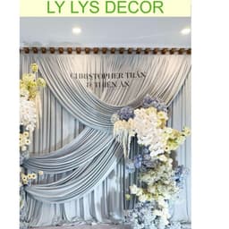 Bộ Tên Cô Dâu Chú Rể Decal Dán Mành Tre Trang Trí Gia Tiên Đám Cưới LY LYS DECOR 5