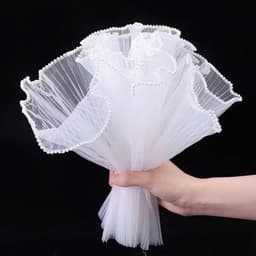 💎BÁN SỈ - 5 CUỘN Lưới Voan Sóng Ngọc Gợn Sóng Kiểu Hàn Quốc – Sang Chảnh Cho Mọi Bó Hoa 💐 3