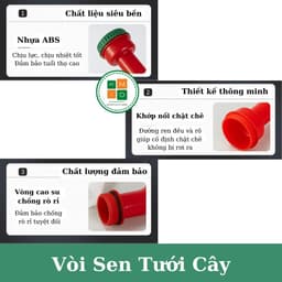 Vòi sen tưới cây 1000 lỗ chuyên dùng tưới cho rau, lan và hoa cây cảnh không bị dập nát, rửa trôi đất 4