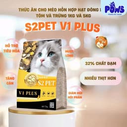Hạt Cho Mèo S2PET V1, V2, V3  Siêu TOPPING 50% - Kích Thích Thèm Ăn, Phù Hợp Mọi Lứa Tuổi 6