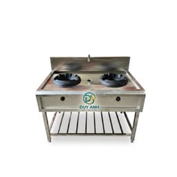 Bếp gas 2 họng công nghiệp 1200x750x800mm - Inox 304 bền đẹp, chất lượng cao từ Công Ty 5