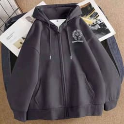 < Rẻ Vô Địch > Áo Khoác Hoodie Zip  Unisex Thêu Not Freely -  Form Rộng Chất Liệu Nỉ 2 Da  -chữ thập 2