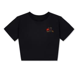 Size free 28-45KG Áo thun nữ CROPTOP co giãn họa tiết - hình NƠ DÚM   -.qunaaounisex94 6