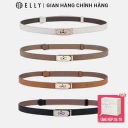 Thắt lưng nữ ELLY ED74 khóa chốt da thật cao cấp dây nịt nữ thời trang chính hãng 1