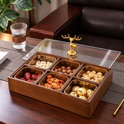 Khay Đựng Bánh Kẹo, Mứt Tết Sang Trọng Mẫu Mới 2027 Để Bàn Tiếp Khách 4