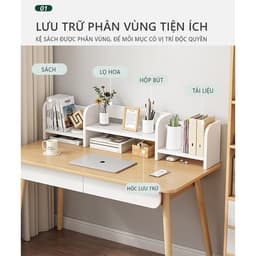 Kệ sách để bàn đa năng trang trí bàn học bàn làm việc cực xinh thương hiệu Luxfurni- LUX16 3