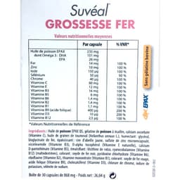 [Nhập Khẩu] Bổ Bầu Vitamin Tổng Hợp Cho Bà Bầu Suvéal Grossesse - Fer 3
