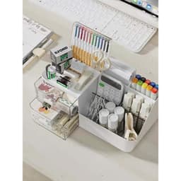 Hộp đựnġ dụng cụ học tập để bàn gọn gàng , Hộp đựnġ trang sức có ngăn kéo VOICON-[NHI66] 3
