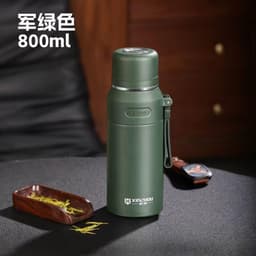 ​Bình Nước Giữ Nhiệt Inox 316 Dung Tích Lớn 600ml-1000ml Có Lưới Lọc Trà Dây Đeo Tiện Lợi  Dã Ngoại  VOICON-[CU22] 8