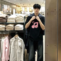COD✅ (Hồ Chí Minh)RTOML áo phông áo xinh áo kiểu nữ bigsize In hoa nổi nốt nhạc tông hồng 8