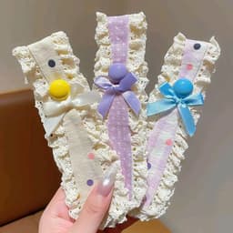 Băng đô (LOẠI1) buộc tóc rộng hoa dệt kim ngọt ngào, Băng đô cố định tóc gãy ma thuật cho bạn gái... 3