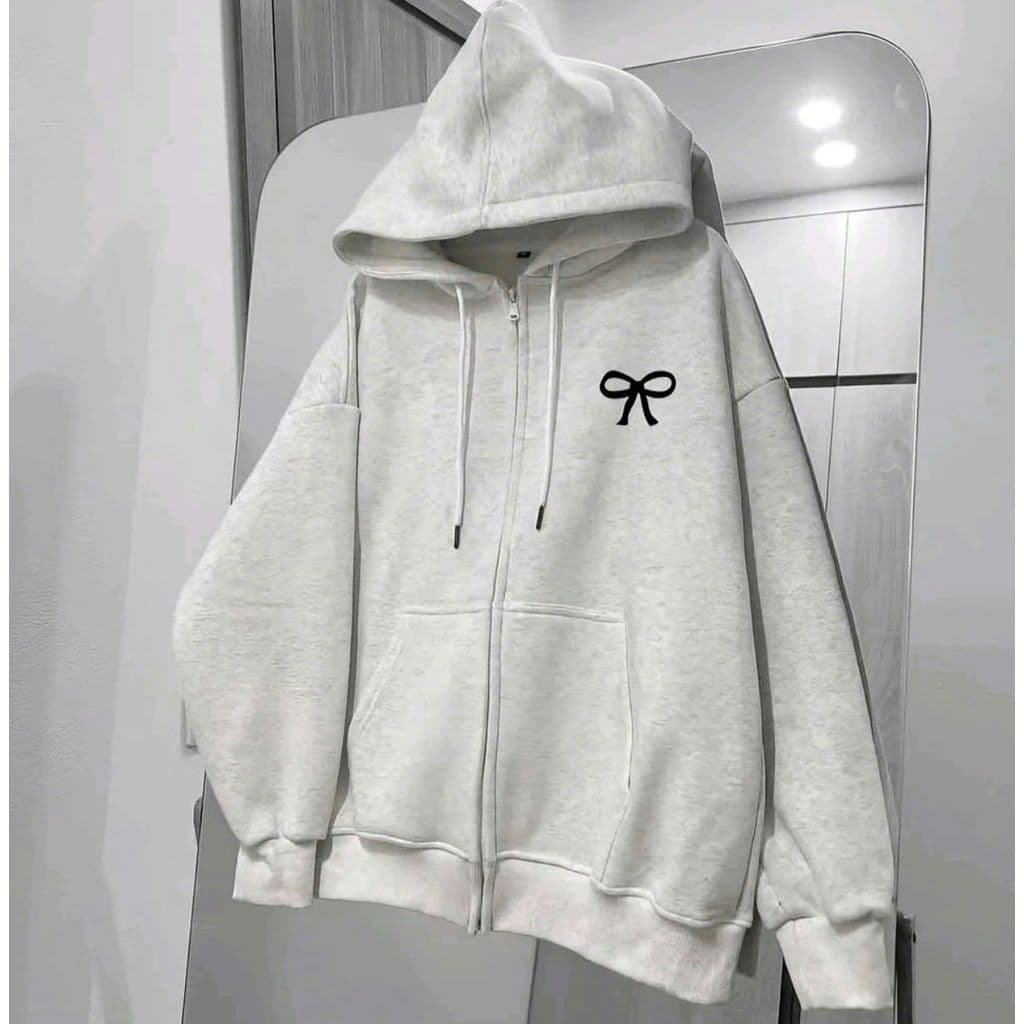 < Rẻ Vô Địch > Áo Khoác Nỉ Hoodie Zip Cao Cấp, Mũ To, 2 Lớp, Form Rộng nơ dấu X CHCZER -thoitrangthubio