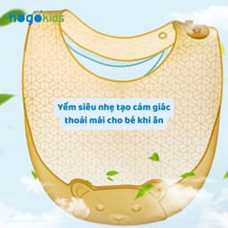 Yếm Ăn Dặm Cho Bé Silicone Dẻo Trong Suốt Siêu Nhẹ - Chống Thấm Giúp Bé Dễ Dàng Hơn Trong Quá Trình Ăn Dặm - Timikid 6
