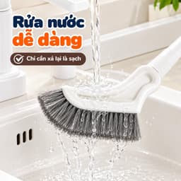 Chổi Cọ Toilet Cán Dài Đầu Chữ L Đa Năng HPS, Cây Chà Sàn Nhà Tắm , Cọ Khe Hẹp Góc Tường, Cửa Sổ Tiện Lợi 5