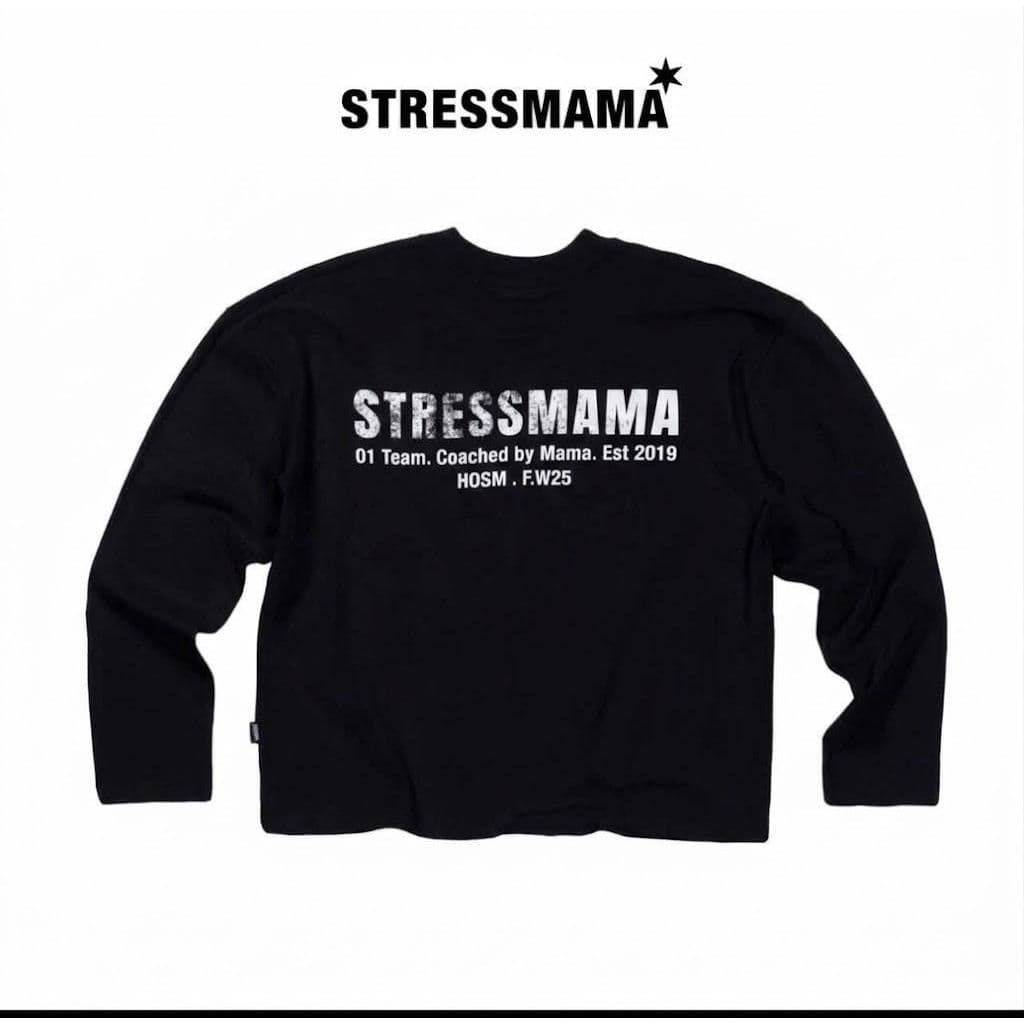 Áo Thun phông Tay Dài STRESS  PAPA COACH logo l66 in 5D longtee boxy dáng rộng nam nữ streetwear LONGSLEEVE AM123