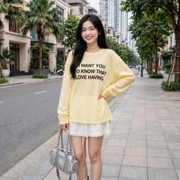 Áo thun giấy cổ tròn thu đông chất thun giấy xước mỏng mát mẻ in chữ phong cách Hàn Quốc  TG WAN18 7 6