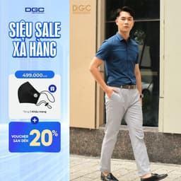 Quần Kaki Nam Công Sở DGC Dáng Ống Suông - Chất Vải Cao Cấp, Đứng Phom Lịch Lãm SQKBB01M 1