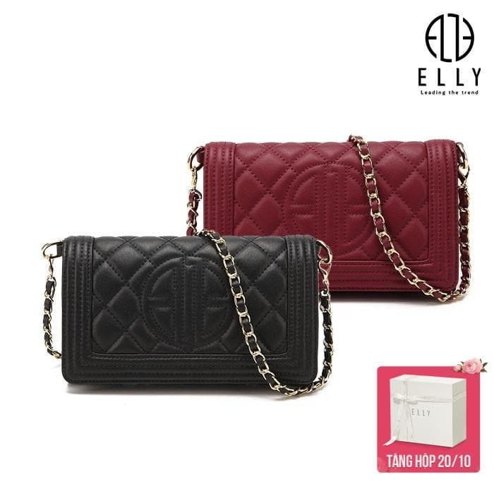 [Tặng hộp 20.10]  Túi clutch nữ cao cấp da thật ELLY – EC59