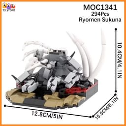 Minifigure Jujustu Kaisen Đồ Chơi Lắp Ráp Jujustu kaisen, Ryomen Sukuna,Yuji Itadori (MOC1341) 5