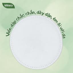 [MUA 5 TẶNG 1] Bông Tẩy Trang MÉERY Chính Hãng, Bông Tẩy Trang Meery 205 Miếng 100% Cotton Mềm Mại 3