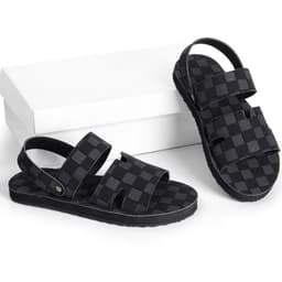 Dép sandanl da mycrofiber caro nam  chắc chắn thời trang fashion 2026  đế cao 2cm êm chân S6 1